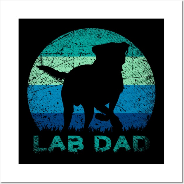 Lab Dad Labrador Wall Art by ShirtsShirtsndmoreShirts